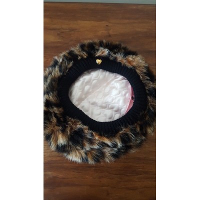 Authentic Juicy Couture Faux Animal Fur Beret  eb-53642174